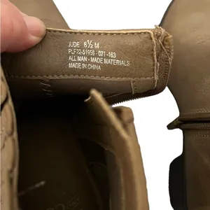 Frye & Co. JUDE Western Style Side Zip Ankle Boots Beige Taupe Sz 8.5M thumbnail 12