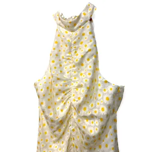 NWOT STAUD Coastal Daisy Ruched Halter Maxi Dress in Yellow thumbnail 13