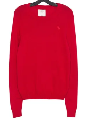Abercrombie Sweater Rabbit Hair Cashmere Y2K Preppy Heritage Old Money Red Large thumbnail 1