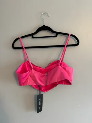 White Fox Heart Cropped Top thumbnail 2