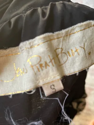 Jen’s Pirate Booty Embroidered Navy Halter Mini Dress thumbnail 6