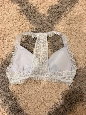 Aerie Light Blue Lace Bralette thumbnail 2