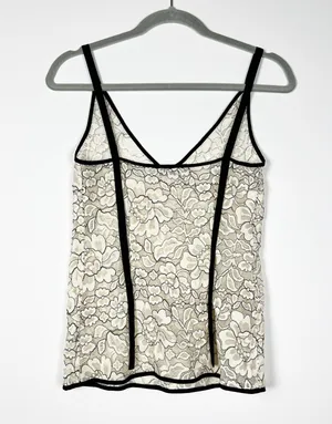 Aritzia Halsmann Allover Floral Flower Lace Sheer V Neck Camisole Tank thumbnail 5