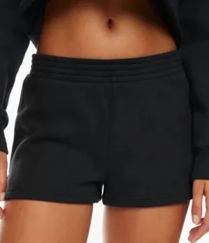 Aritzia TNA Black Sweat Shorts thumbnail 1