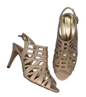 Marc Fisher Cream Leather Sandals (7.5M) thumbnail 1