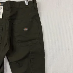 Dickies Womens Slim Fit Duck Carpenter Pants Olive Green FD2600RMS Size 4 Reg thumbnail 5