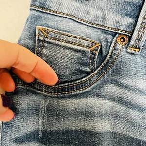 Maurices High Rise Skinny Blue Jeans Womens Small S Distressed Button-Fly thumbnail 7