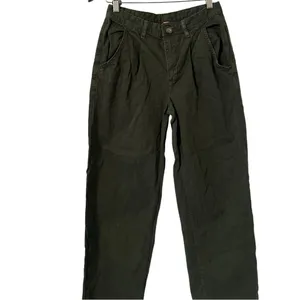 FREE PEOPLE Pleated Dockers Baggy Khaki Cargo Pants Jeans Trousers thumbnail 6