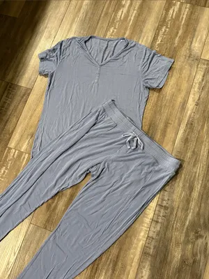 Little sleepies adult pajamas blue jogger S/M thumbnail 2