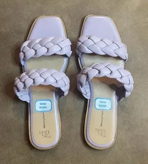 Time and Tru Women's Braided Sandals - Purple thumbnail 1