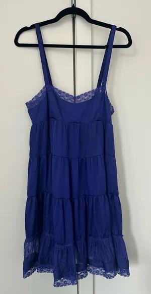Purple Lace Dress Free People thumbnail 1