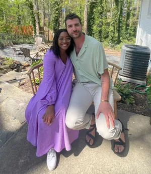 ASOS Purple Textured Smock Dress thumbnail 6