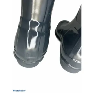 Hunter Original Tall Gloss Rain Boots Navy 5‎ NEW thumbnail 5