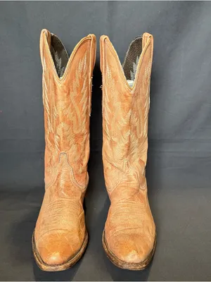 Pecos Bill size 6 Classic Tan Copper Leather Western Cowboy Boots thumbnail 3