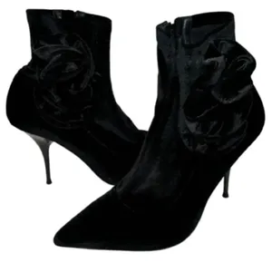 JEFFREY CAMPBELL Florette Velvet Stiletto Bootie Size 5.5 New w/o Tag MSRP $165 thumbnail 5