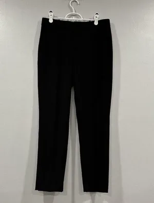 Vince Soft Tailored Ankle Trousers In Black Size 6 thumbnail 2