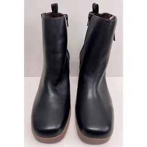 White Mountain Ankle Boots Size‎ 9.5 Black Square Toe Block Heel Side Zip NEW thumbnail 4