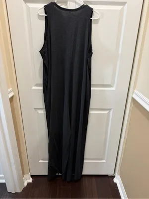 NATURAL LIFE Knit V-Neck Sleeveless Wide-Leg Jumpsuit One Size NWT thumbnail 6