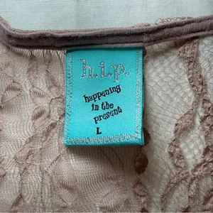 Vintage Y2K Sheer Boho Fairy Top Large Lace Ballet Coquette Dainty layering thumbnail 3