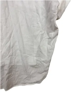 (RFB3) Madewell Women's White Button Up Short Sleeve Casual Pocket Top Size L thumbnail 14