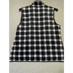 Womens Croft & Barrow Vest Size L Black/White thumbnail 3