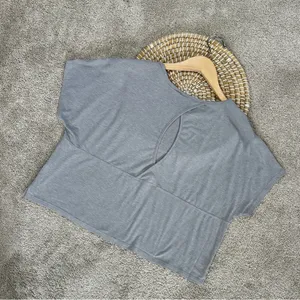 The North Face Wander Keyhole Crossback Crew Neck Shortsleeve Shirt in Gray L thumbnail 7