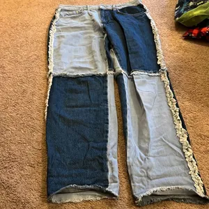 Urban outfitters ragged mom patchwork jeans 32‎ thumbnail 7