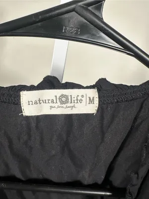 X138. Natural life Black Sleeveless Boho Top thumbnail 2