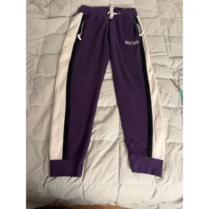 Nike Air Rare Purple White & Black Stripped Pants Large. thumbnail 8