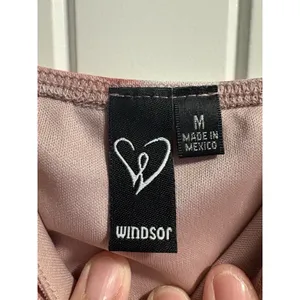 Windsor Maxi Dress Womens Medium Pink Floral Mesh Ruffle Hem Mermaid GLA1141 thumbnail 3