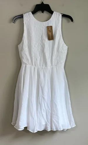 NWT Francesca’s white dress small‎ White thumbnail 1