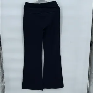 New Spanx Black Ponte Knit Pull On Pants Straight Leg Size L thumbnail 6