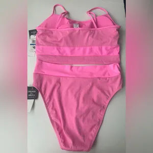 Salt + Cove Not What It Seams Bikini Top & High Waist Bottom (Set) - XL thumbnail 2