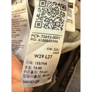 Levi's Ribcage Straight Ankle Jeans Gray Charcoal High Rise W29 L27 Indie thumbnail 6