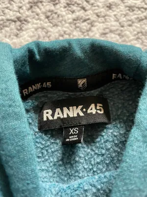 Rank 45 Hoodie Green Size XS thumbnail 3