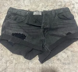 We The Free Black Jean Shorts thumbnail 1