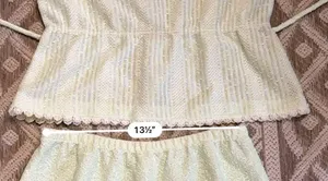 Leslie Fay Vintage My Latest 70’s Midi Skirt Top Set Sheer Mint. thumbnail 3