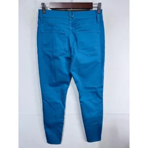 Zenana S Teal Blue Skinny Pants‎ Women's High Rise Stretch Jeggings thumbnail 4