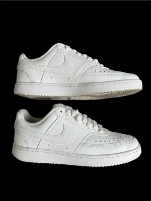 Nike Court Vision Low Top White Sneakers Men’s Size 7 thumbnail 5