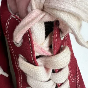 Y2K Candie’s 6 Red Platform Chunky Heel Sneakers Shoes Suede Grunge Punk‎ Retro thumbnail 7