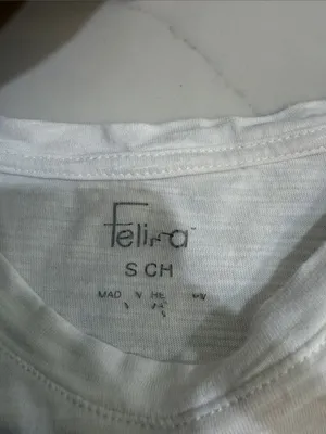 Felina white short sleeve tee shirt thumbnail 2