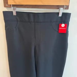 NWT Spanx Black 4 Pocket Skinny in Ponte Pants Size XL Tall‎ thumbnail 4
