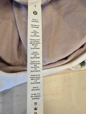 {2} Lululemon Court Crush Tennis Dress Traverse Yellow Multi White thumbnail 13