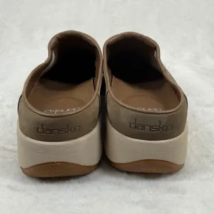 Dansko Brown Leather Clog Mules Womens‎ EU 39 US 8.5-9 Perforated Slip On thumbnail 5