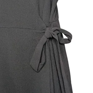 Bobeau Black Wrap Dress Short Sleeve V-Neck Side Tie‎ Small Office Chic Classic thumbnail 10