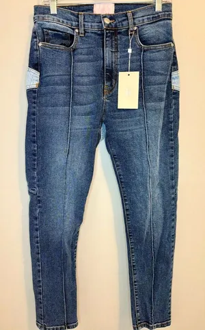 Revice Venus Crop Stargazer Star Patch Jeans 31 NWT thumbnail 1