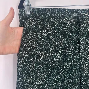 ZARA Green Black White Textured Ankle Pants Women's M Office Career‎ Workwear thumbnail 13