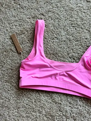 SKIMS Signature Swim tank bikini top light pink thumbnail 6
