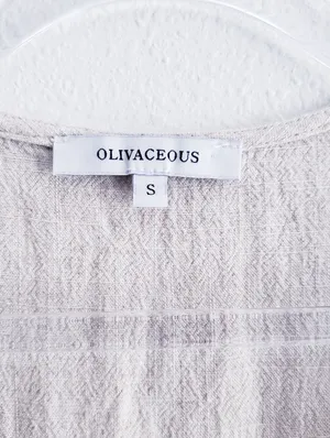 Olivaceous Button Down Ruffle Mini Bohemian Dress thumbnail 8