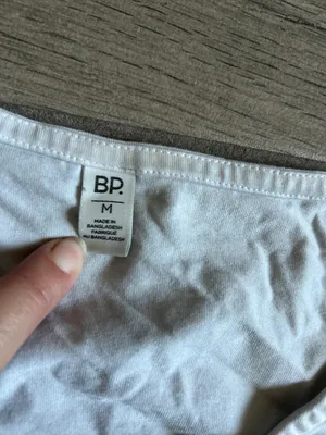 bp Long Sleeve Scoop Neck Bodysuit in Off-White thumbnail 2